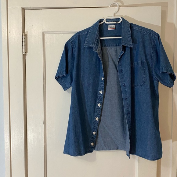 Over-sized denim shirt - Picture 2 of 4